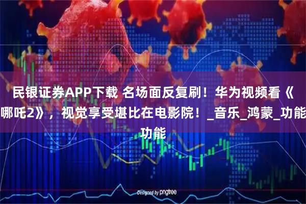 民银证券APP下载 名场面反复刷!华为视频看《哪吒2》,视觉享受堪比在电影院!_音乐_鸿蒙_功能